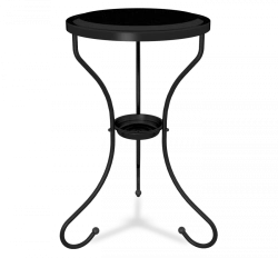 Metal side table