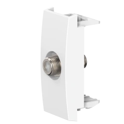 CADUCEUS ALING MODE Antibacterial Satellite TV Socket F/F, 1M, White, Art. A6625.0