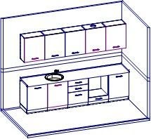 Kitchen Furniture Set - TDI School Series by "Interior