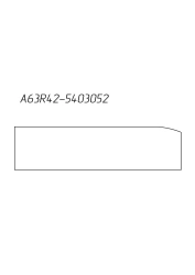 Side Window Glass for GAZ Vehicles A63R42-5403052