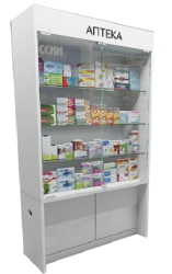 Narrow Pharmacy Display Cabinet "900" Model "OOO SPECTR