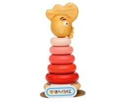 Colorful Rooster Stacking Toy - 7 Pieces Model 502