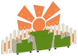 Children's Wall for Sports Equipment "SUN" Art. S.06.93