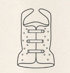 Rigid Spine Support Corset for Lumbar Region KР0-268