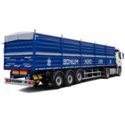 BONUM 928010 Semi-Trailer with Three Axles and Tent