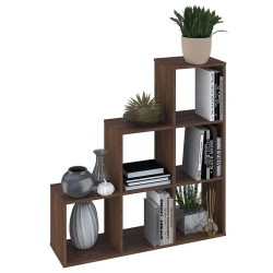 Vintage Cascading 6-Section Bookshelf for Kids - Polini Home Smart 0001696.76