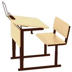 Adjustable Student Desk with Height and Tilt Features