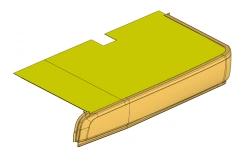 Front Left Podium Cladding Section "A" with Panel Assembly 621322-5107103 SB