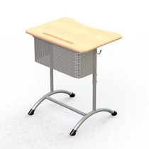 Non-Adjustable Student Desk with Perforated Screen "Extra 1R/2R" C-15