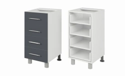 Floor Table with 4 Drawers - Model STYA-4 by Edelwood