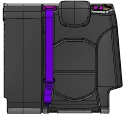 Left Side Backrest of Rear Seat (SU2r)