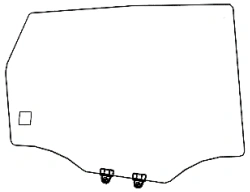 Great Wall A01 Left Rear Door Glass (Color: G) Code 00479TDR03002