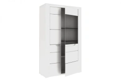 Small Cabinet with Glossy White Finish and Tinted Glass, BELLA LD.653040.000