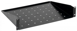 Black 1U Console Shelf L=350mm RS105-350P-R for Equipment
