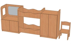 Bedroom Furniture Set "Bedroom-1" Model IZ-C1