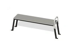 Horizontal Gymnastics Bench with Foot Fixation for Body Lift Test