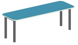 Hard Bench Art. S.02.04 - Durable Seating Solution