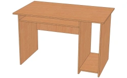 Rectangular Computer Desk with Keyboard Shelf - Model SK-1
