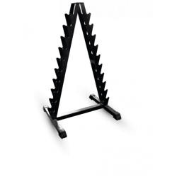 Chrome Dumbbell Storage Rack for Home and Gym