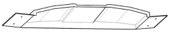 Rear Ceiling Panel S.11-21.31.501 for Tram Cars