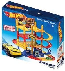 Hot Wheels Car Playset with Parking Garage