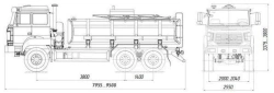Food Liquid Transport Tank Truck AЦВ 4680L3-21 on Ural 4320 Chassis