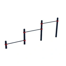 Triple Cascade Pull-Up Bars in Vandal-Proof Design