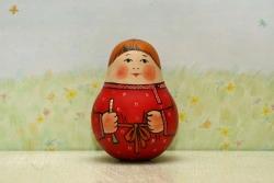 Wobbling Wooden Toy Vanka-Vstanka 11cm