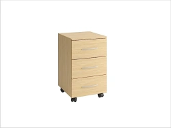 Mobile Cabinet with Three Drawers, Model ETPO