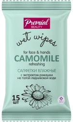 Refreshing Wet Wipes with Chamomile Extract for Daily Use PREMIAL Vita Active