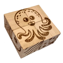 Wooden Animal Blocks - Forest Animals for Early Learning