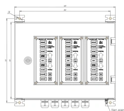 Machine Telegraph Panel MT-1Sh3-I220 for Three Motors