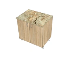 Kitchen Work Table with 2 Doors