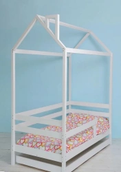 Children's Single-Decker Bed in House Design