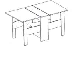 Folding Table for Work, Dining, Games, and Education - Alliance-S Brand