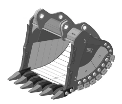 Super Reinforced Rock Bucket RDX-252.12d/75SVLR10