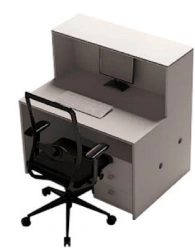 Universal Barrier Work Table 1200mm with Side Panels
