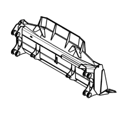 Semi-U-Shaped Anti-Spillage Shield for Bulldozer Blade 9930190