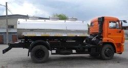 Food Liquid Transport Tank (AЦ) 9666D Model on KAMAZ 53605-A5