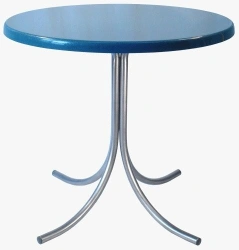 SKMN Small Low Cafe Table for 4 with Steel Frame