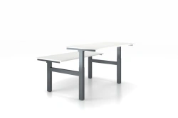 Electric Height Adjustable Bench Desk for Two - Effika Model