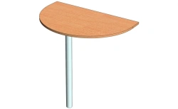Half-Round Briefing Table with Metal Support - BP-3