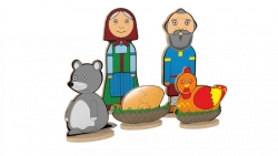 Fairy Tale Characters Set "Kurochka Ryaba" (Art. N-67)