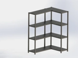 Corner Metal Shelf Rack