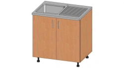 Work Table with Overlay Sink, Model: СНМ