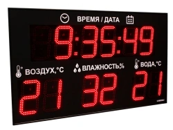 Electronic Weather Display for Swimming Pool Impulse-221-D21x12xN4-TW-T2-ER0