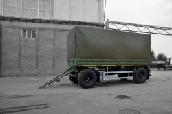 Platform Trailer Polittrans 84282-032 with Frame and Tent