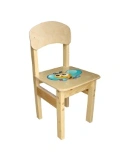 Children's Non-Adjustable Wooden Chair for Preschools Model 00024