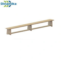 Wooden Gymnastics Bench with Wooden Legs