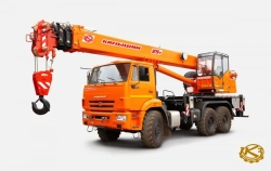 Hydraulic Truck Crane KS-55713-5K-3 with 25.0t Capacity